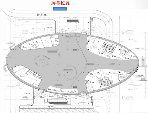 深圳寶安機場LED大屏廣告位置圖